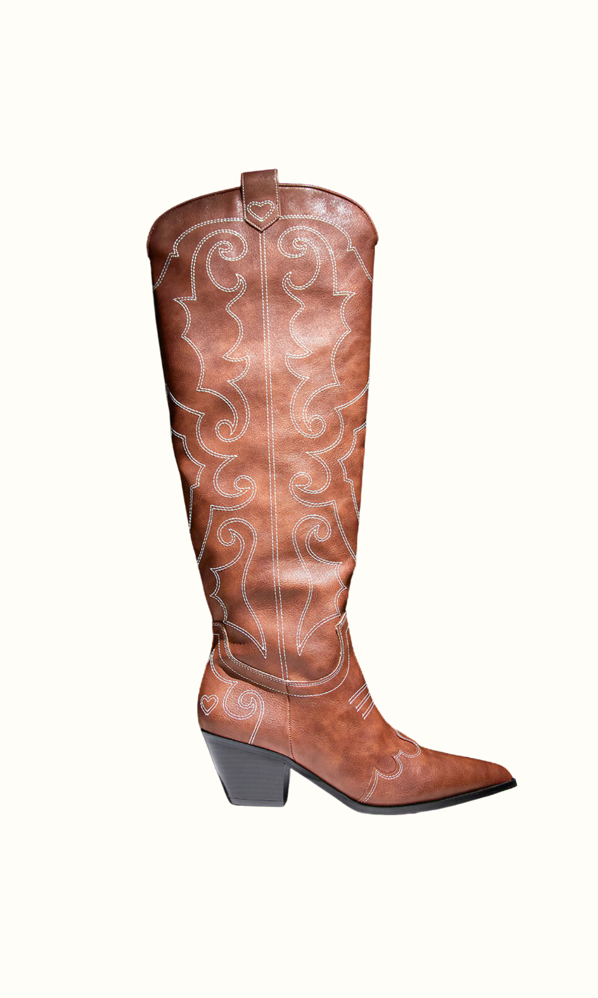 AMY: Trendige Cowboy-Boots Knee-High