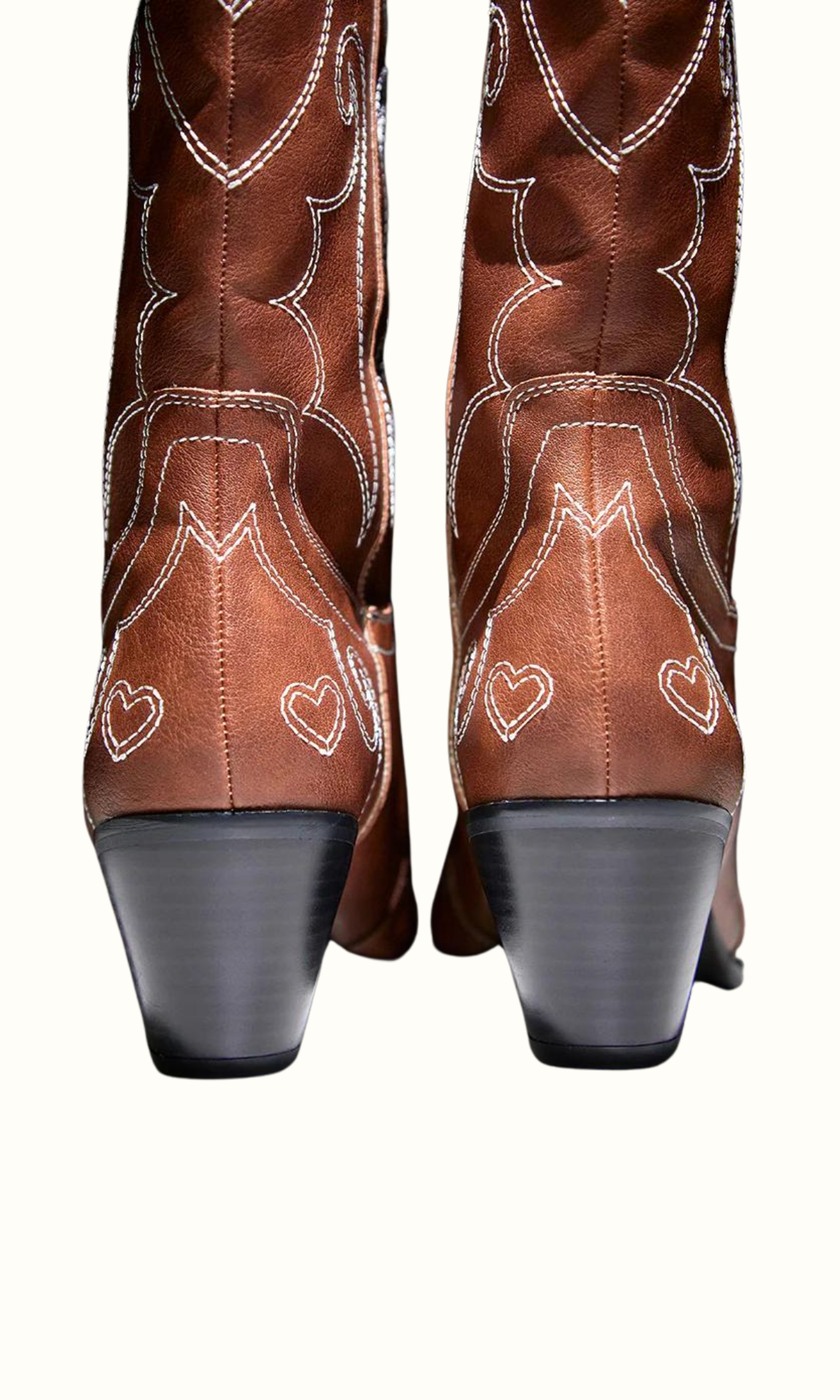 AMY: Trendige Cowboy-Boots Knee-High