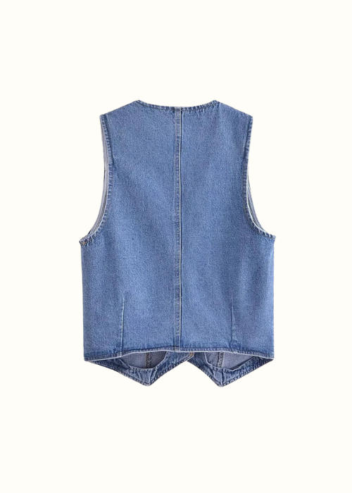 EMMA: Denim Weste Gilet