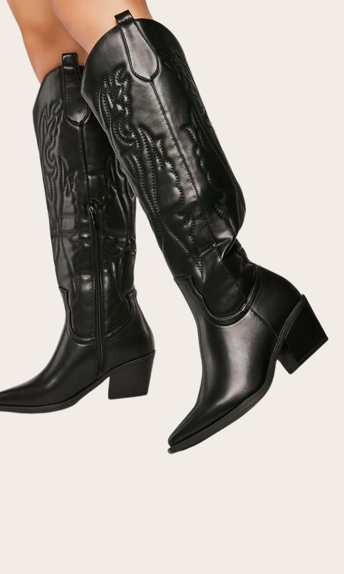 SAGE – Schwarze Cowboy Boots